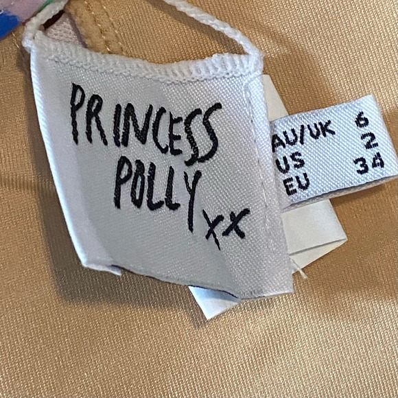 Princess Polly Swim Floral Strapless Beach Cover Up Mini Dress Pink Blue Sz2 New - Picture 6 of 6